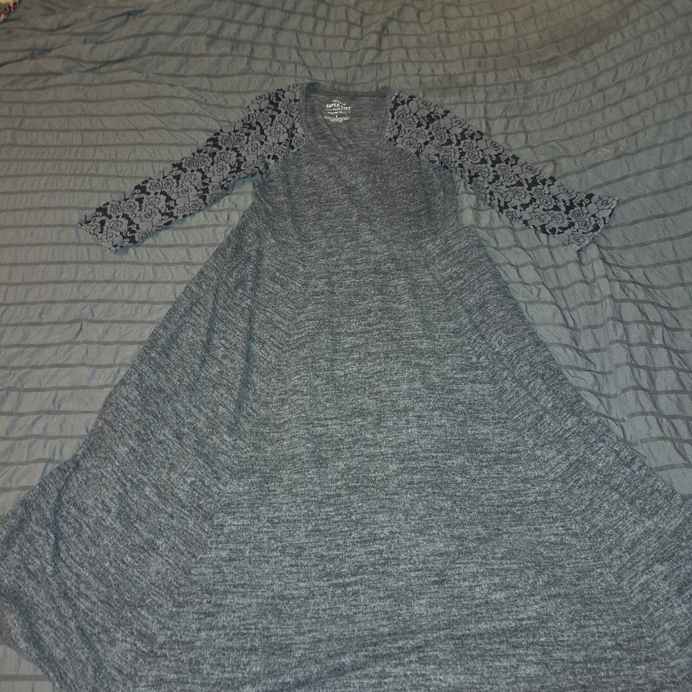 Torrid Gray Super Soft Plush Dress